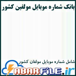 ابرفایل - لیست مولفین کشور ✔️جدید| شماره موبایل | بانک اطلاعات | مشاغل